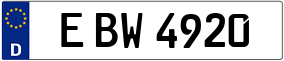 Trailer License Plate
